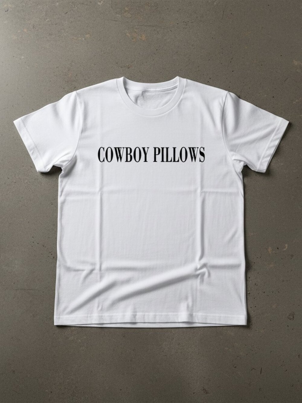 Cowboy Pillows Graphic T-Shirt – Funny Western Country Tee | Minimalist Cowgirl
